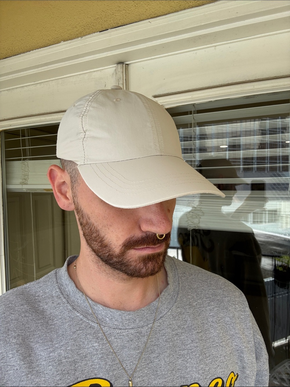 Zara Neutral Beige Men's Baseball Cap